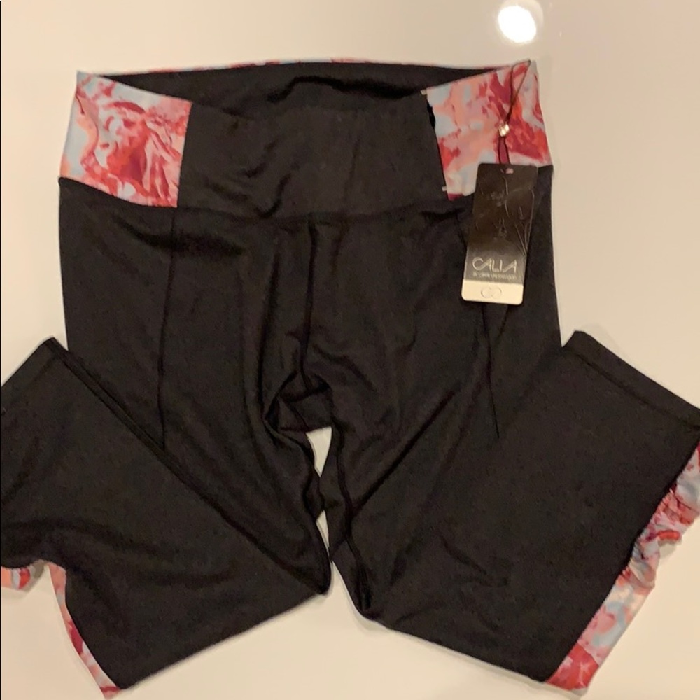 CALIA dark grey coral tempest clouds crop. Size L.